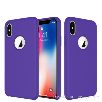 Shock-proof Liquid Silicone Case for iPhone X